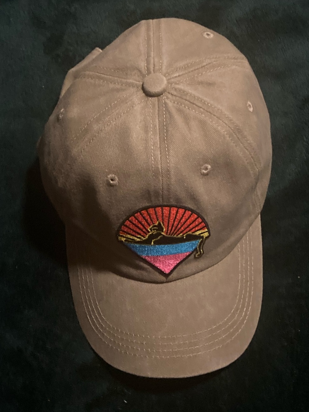 Cats Under the Stars Washed Cotton Baseball Hat🧢